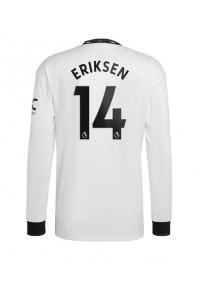 Manchester United Christian Eriksen #14 Fotballdrakt Borte Klær 2022-23 Lange ermer